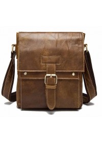 Светло-коричневая мужская сумка на плечо Vintage 14768