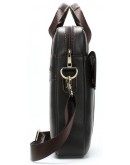 Фотография Коричневая кожаная деловая мужская сумка Vintage 14788