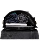 Фотография Деловая мужская сумка - трансформер черная Vintage 14797