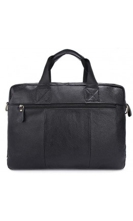 Черная кожаная сумка мужская Vintage 14801