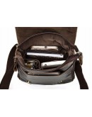 Фотография Мужская коричневая небольшая сумка на плечо Vintage 14810