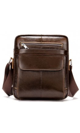 Коричневая мужская сумка на плечо Vintage 14826