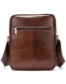 Фотография Мужская коричневая сумка на плечо Vintage 14830