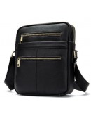 Фотография Черная мужская сумка на плечо Vintage 14832