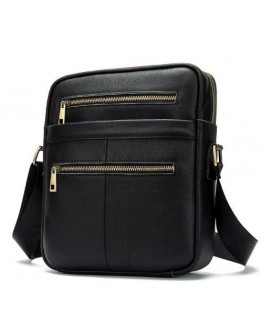 Черная мужская сумка на плечо Vintage 14832