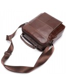 Фотография Коричневая кожаная сумка - барсетка Vintage 14835