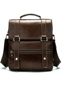 Коричневая мужская деловая сумка Vintage 14841