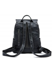 Черный кожаный рюкзак Vintage 14842