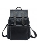 Фотография Черный кожаный рюкзак Vintage 14842