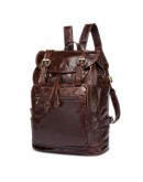 Фотография Коричневый винтажный мужской кожаный рюкзак Vintage 14843