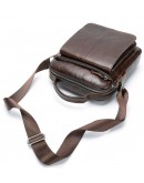 Фотография Мужская коричневая кожаная сумка Vintage 14846