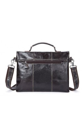 Мужская коричневая кожаная сумка Vintage 14854