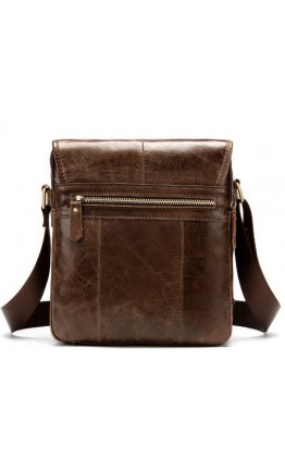 Коричневая сумка на плечо мужская Vintage 14863
