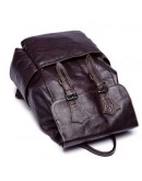 Фотография Мужской серо-коричневый кожаный рюкзак Vintage 14874