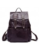 Фотография Мужской серо-коричневый кожаный рюкзак Vintage 14874