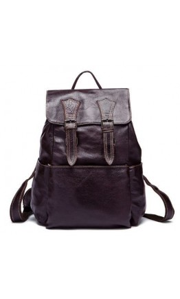 Мужской серо-коричневый кожаный рюкзак Vintage 14874