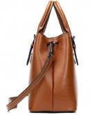 Фотография Коричневая женская кожаная сумка Vintage 14875