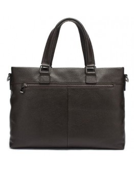Коричневая мужская деловая кожаная сумка Vintage 14880