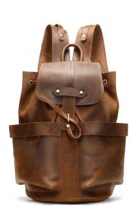 Мужской кожаный винтажный рюкзак Vintage 14888