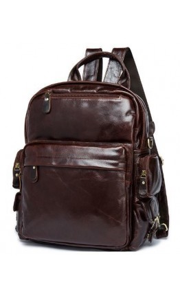 Коричневая удобная мужская кожаная сумка Vintage 14889