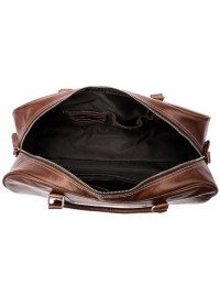 Коричневая кожаная сумка для командировок Vintage 14896