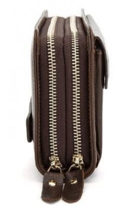 Коричневый кожаный мужской клатч Vintage 14915