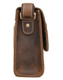 Фотография Небольшая корчиневая винтажная сумка на плечо Vintage 14980