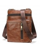 Фотография Небольшая коричневая мужская сумка Vintage 14989