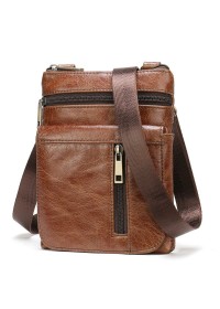 Небольшая коричневая мужская сумка Vintage 14989
