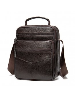 Мужская коричневая сумка на плечо Vintage 14991