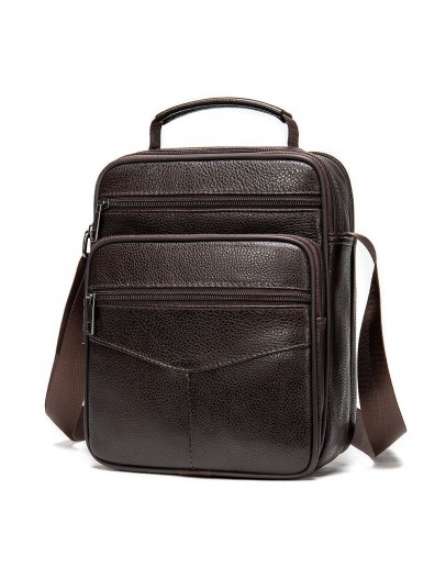 Фотография Мужская коричневая сумка на плечо Vintage 14991