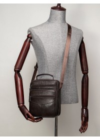 Мужская коричневая сумка на плечо Vintage 14991