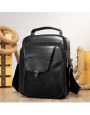 Фотография Черная мужская сумка в руку и на плечо Vintage 14995