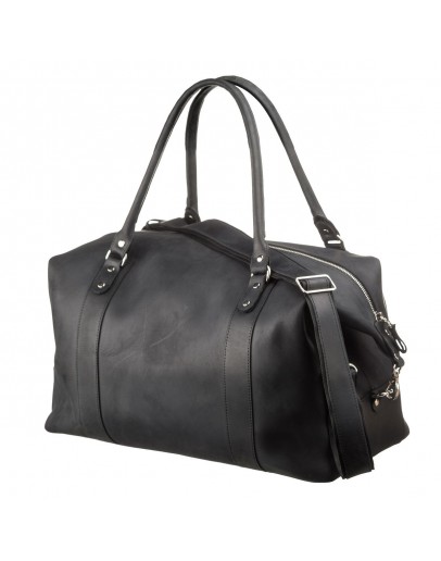 Фотография Мужская винтажная кожаная дорожная сумка SHVIGEL 15302