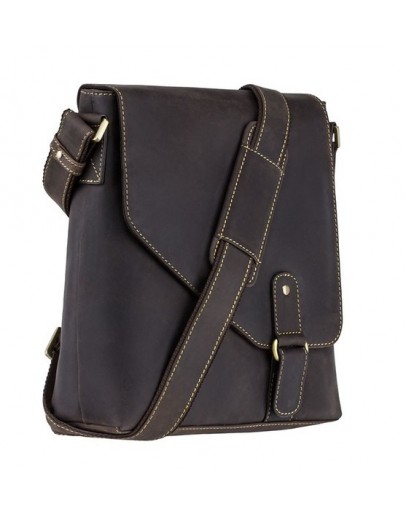 Фотография Удобная мужская сумка на плечо Visconti 16071 Aspin (Оil Brown)