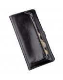 Фотография Кожаный мужской черный бумажник SHVIGEL 16204