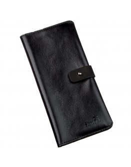 Кожаный мужской черный бумажник SHVIGEL 16204 Series
