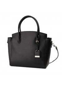 Кожаная женская черная сумка KARFEI 1710078-04A