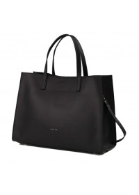 Удбная кожаная женская черная сумка KARFEI 1710103-04A