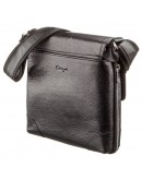 Фотография Черная кожаная мужская сумка на плечо KARYA 17286