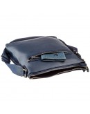 Фотография Мужская сумка-планшет синяя кожаная KARYA 17289