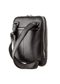 Черная мужская кожаная сумка - планшет KARYA 17290