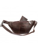Фотография Мужская коричневая фирменная сумка на пояс KARYA 17297