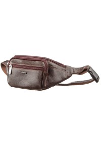 Мужская коричневая фирменная сумка на пояс KARYA 17297