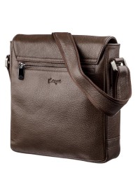 Мужская коричневая сумка на плечо с клапаном KARYA 17383