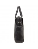 Фотография Черная женская кожаная сумка Visconti 18427 Ollie (L) (Black)