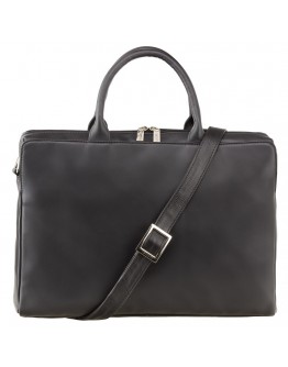 Черная женская кожаная сумка Visconti 18427 Ollie (L) (Black)