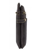 Фотография Темно-коричневая кожаная сумка планшетка Visconti 18512 - Neo (M) Slim Bag (Oil Brown)