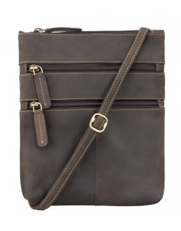 Коричневая сумка на плечо Visconti 18606 Slim Bag (Oil Brown)