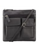 Фотография Черная сумка на плечо Visconti 18608 Slim Bag (Black)